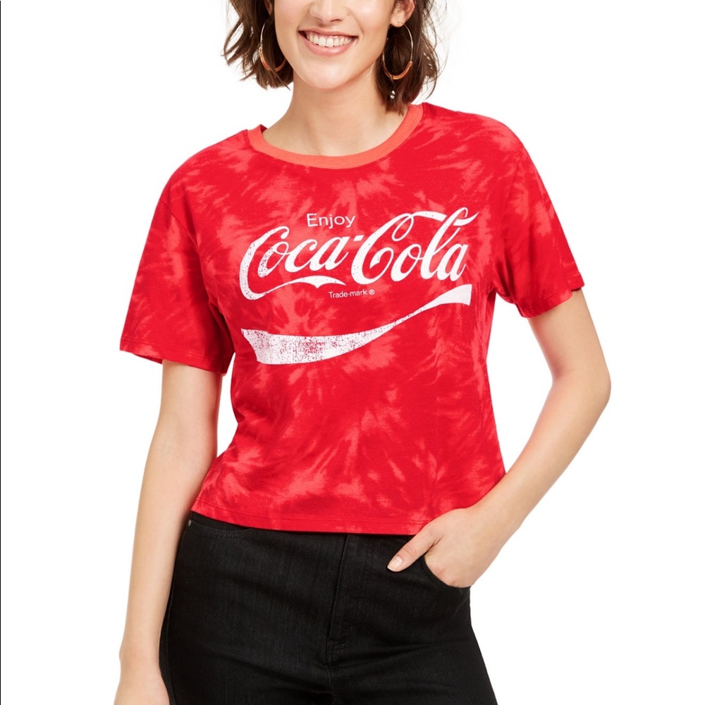 Super cute vivid red Coca Cola top